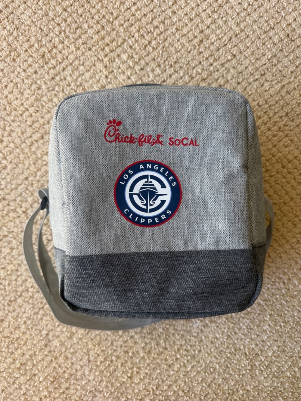 Chick-fil-A x Los Angeles Clippers Gray cooler bag